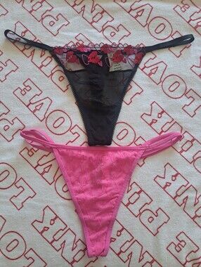PINK panties bundle (L) New